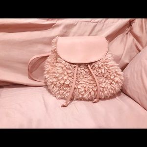 Pink Sherpa backpack